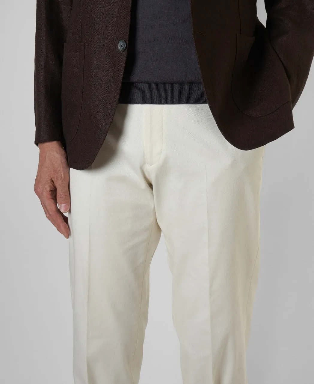 Flat-Front Stretch Pants Cotton Blend sold by Kamakura product image thumbnail 2
