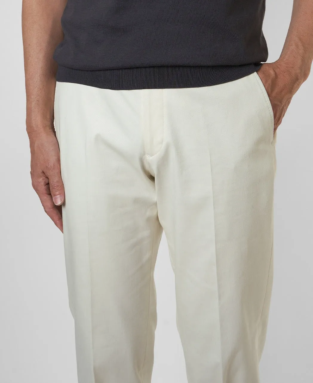 Flat-Front Stretch Pants Cotton Blend sold by Kamakura product image thumbnail 3