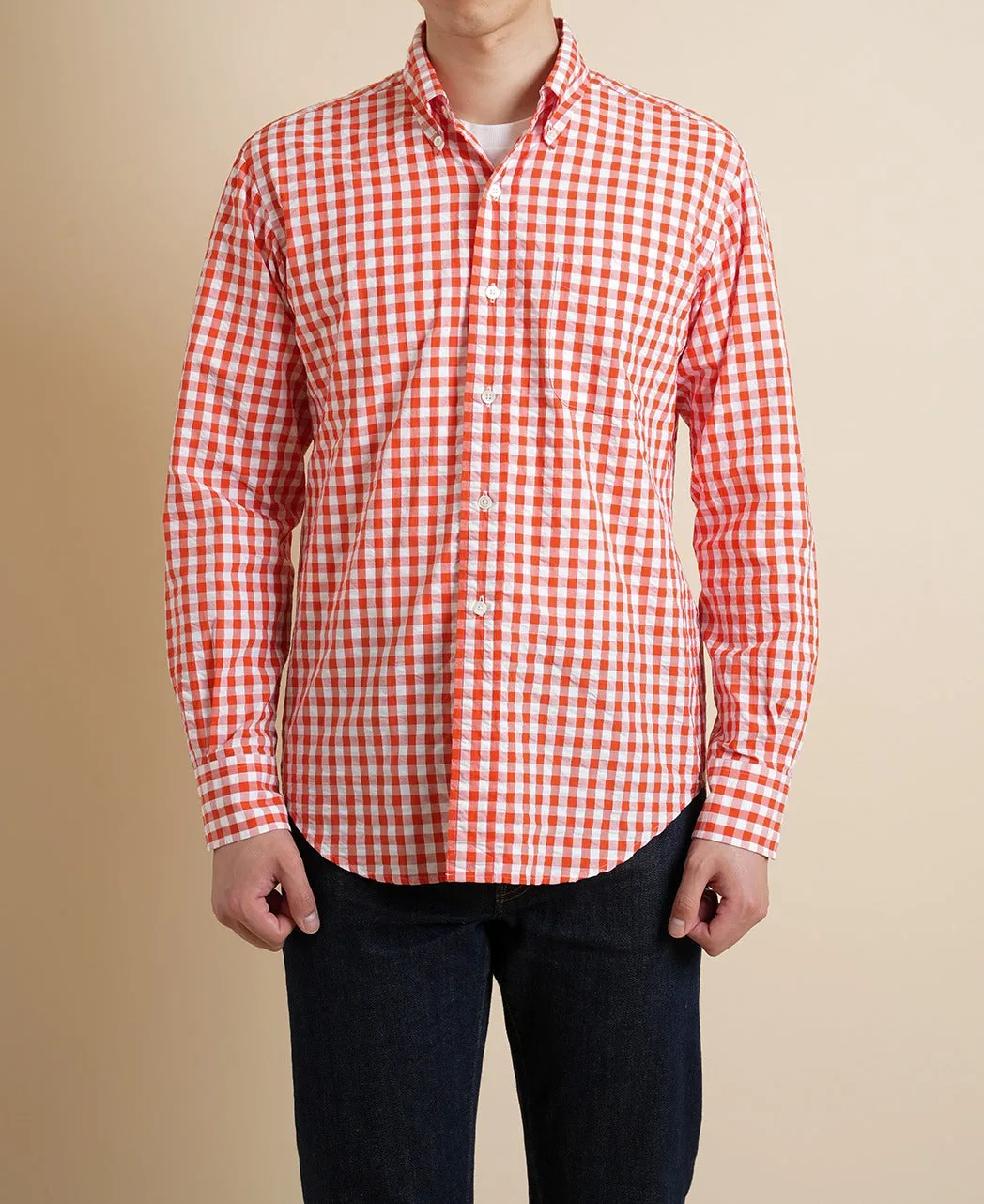 VINTAGE IVY BUTTON-DOWN SEERSUCKER CHECK sold by Kamakura product image thumbnail 3