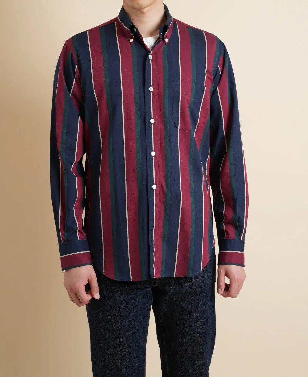 VINTAGE IVY REGIMENTAL STRIPE SHIRT sold by Kamakura product image thumbnail 3