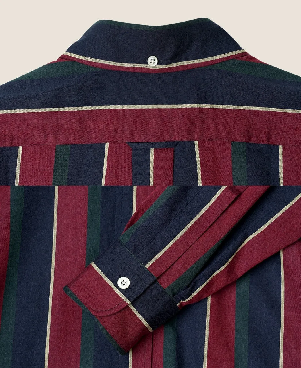 VINTAGE IVY REGIMENTAL STRIPE SHIRT sold by Kamakura product image thumbnail 5