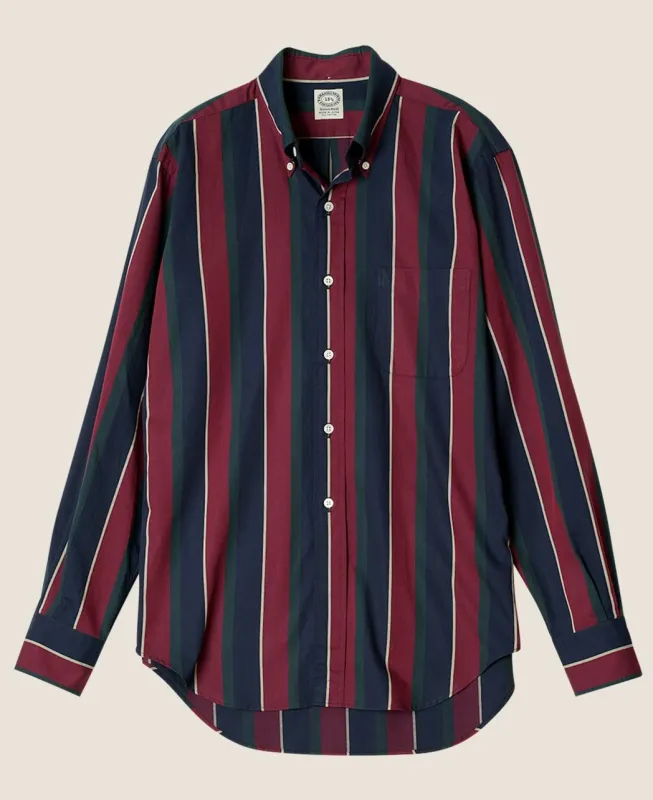 VINTAGE IVY REGIMENTAL STRIPE SHIRT sold by Kamakura
