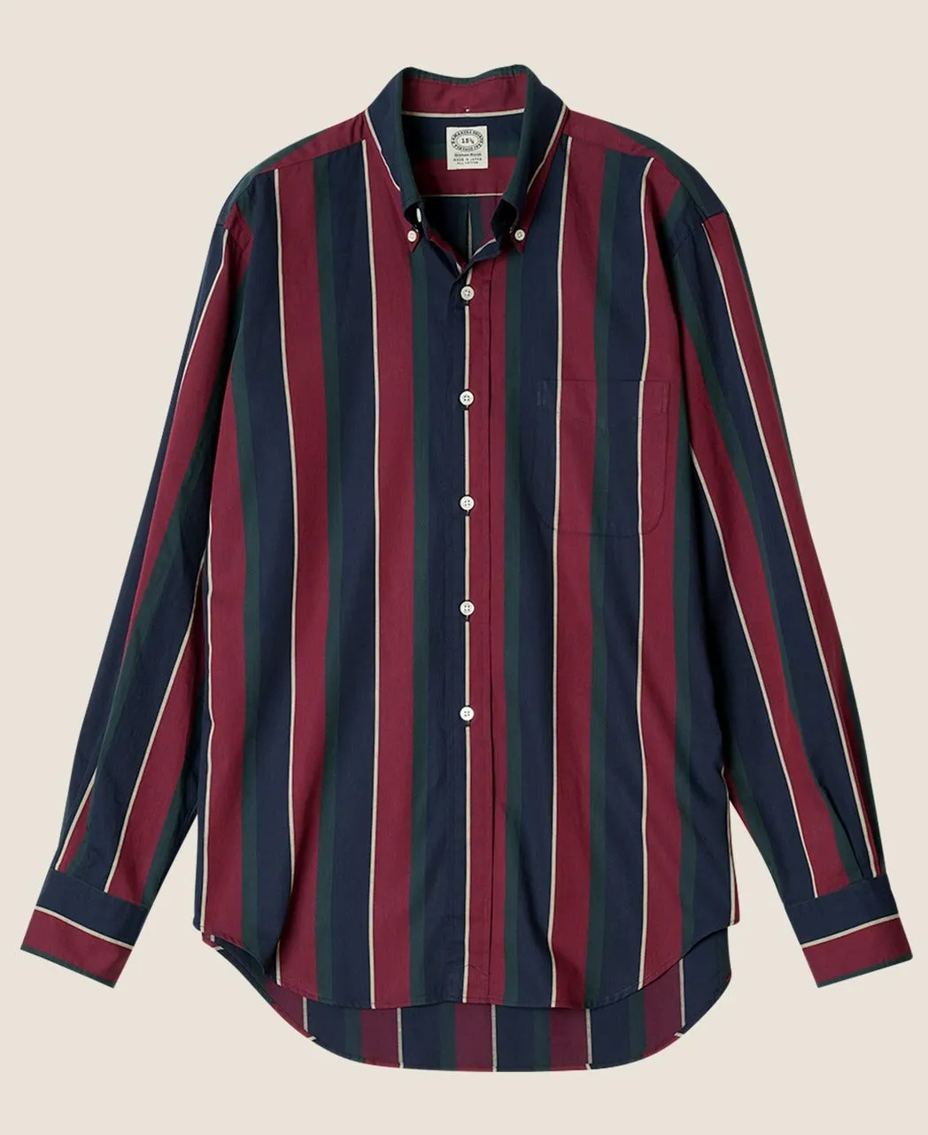 VINTAGE IVY REGIMENTAL STRIPE SHIRT sold by Kamakura