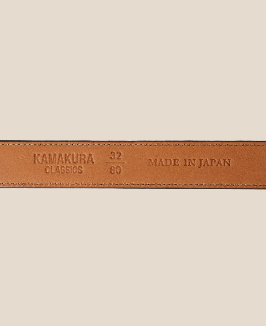 HORSESHOE BUCKLE SLIM SUEDE LEATHER BELT sold by Kamakura product image thumbnail 2