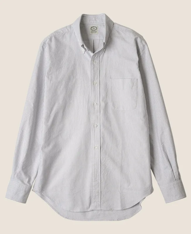 VINTAGE IVY - University Stripe Button Down Oxford sold by Kamakura
