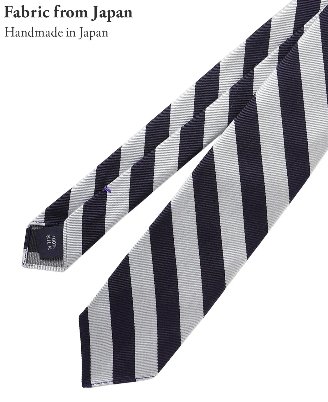 UNTIPPED NARROW TIE REGIMENTAL STRIPE sold by Kamakura product image thumbnail 4