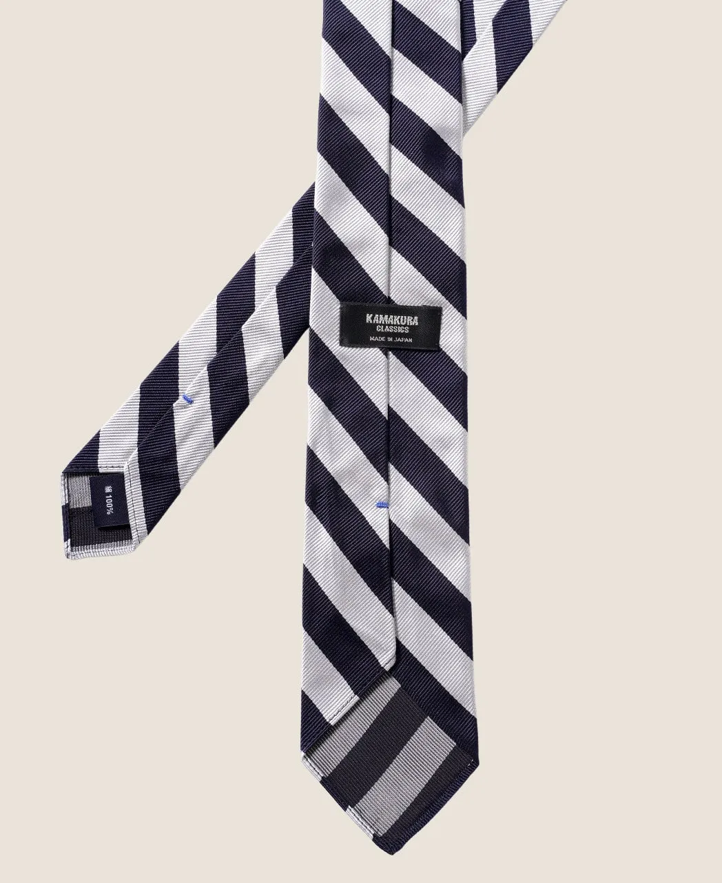 UNTIPPED NARROW TIE REGIMENTAL STRIPE sold by Kamakura product image thumbnail 2