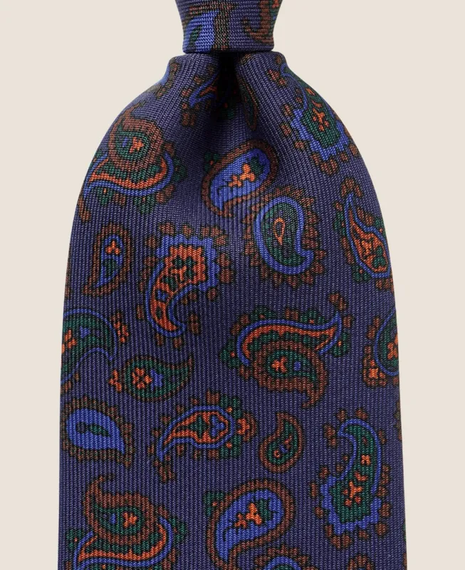 UNTIPPED NARROW TIE Ancient Madder Silk sold by Kamakura