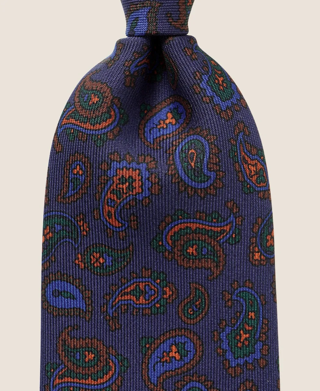 UNTIPPED NARROW TIE Ancient Madder Silk sold by Kamakura