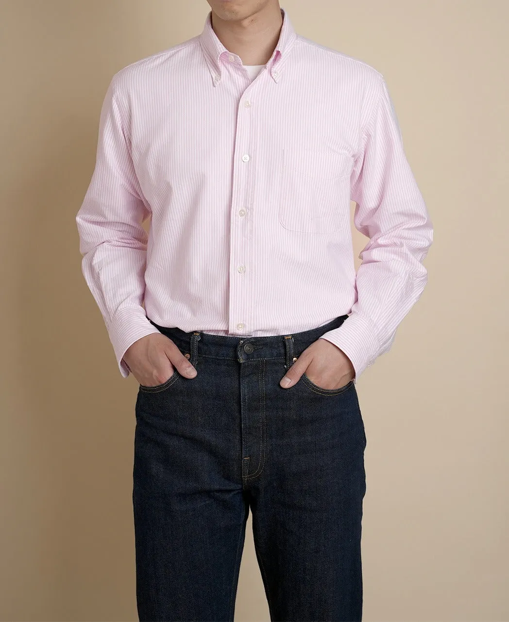 VINTAGE IVY - University Stripe Button Down Oxford sold by Kamakura product image thumbnail 3