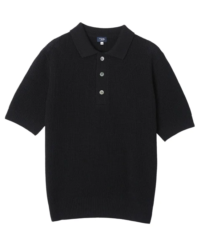 Dry touch knit polo sold by Kamakura