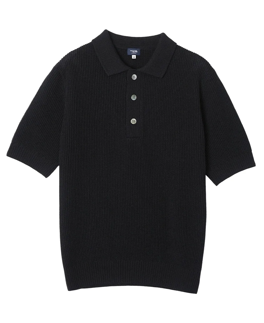 Dry touch knit polo sold by Kamakura