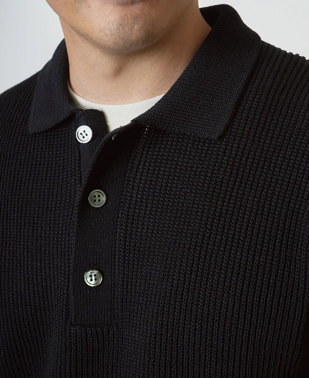 Dry touch knit polo sold by Kamakura product image thumbnail 2