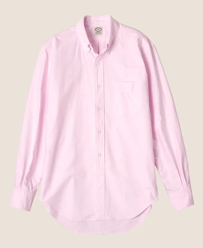 Vintage Ivy Pink Solid Oxford Shirt sold by Kamakura