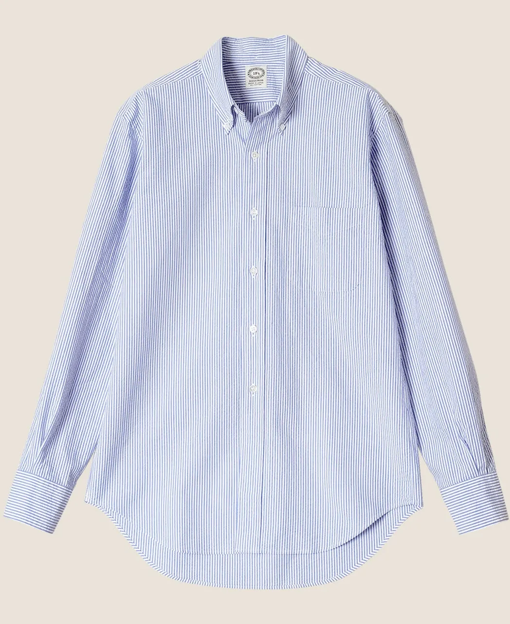VINTAGE IVY BUTTON-DOWN SEERSUCKER STRIPE sold by Kamakura