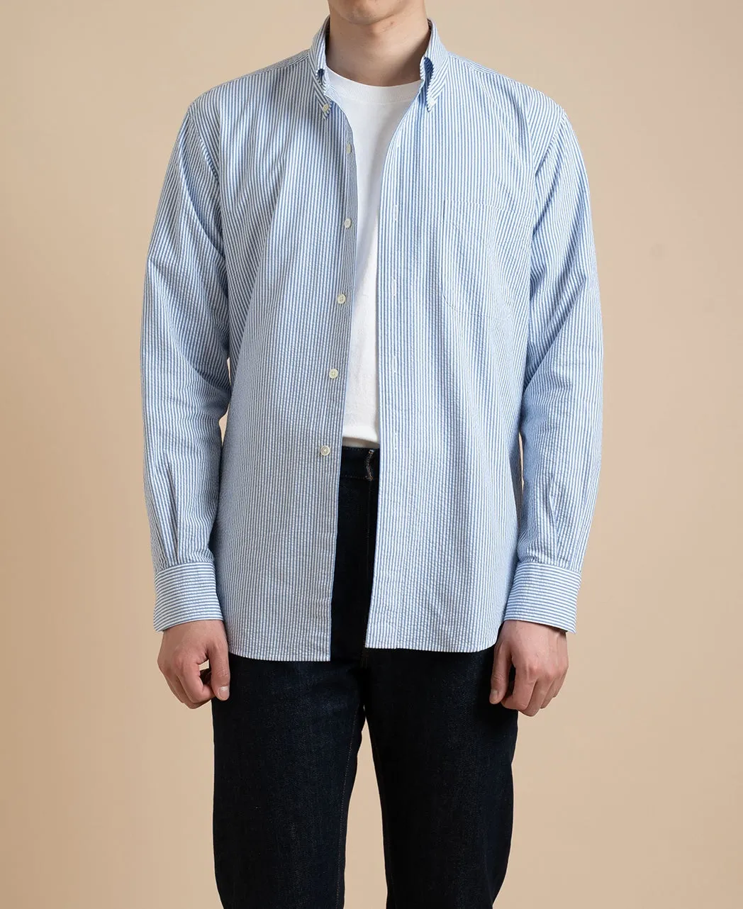 VINTAGE IVY BUTTON-DOWN SEERSUCKER STRIPE sold by Kamakura product image thumbnail 3