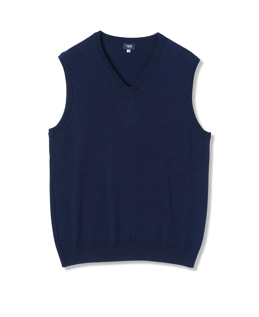 V-Neck Vest 12 Gauge Super Extra Fine Merino sold by Kamakura