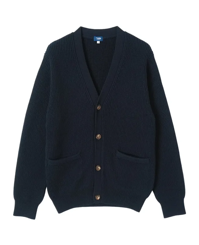 7 Gauge Ribbed Knit Cardigan sold by Kamakura