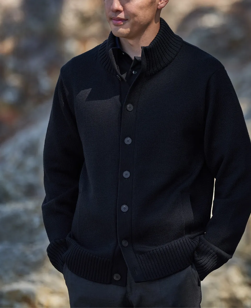 Stand Collar Cardigan sold by Kamakura product image thumbnail 2