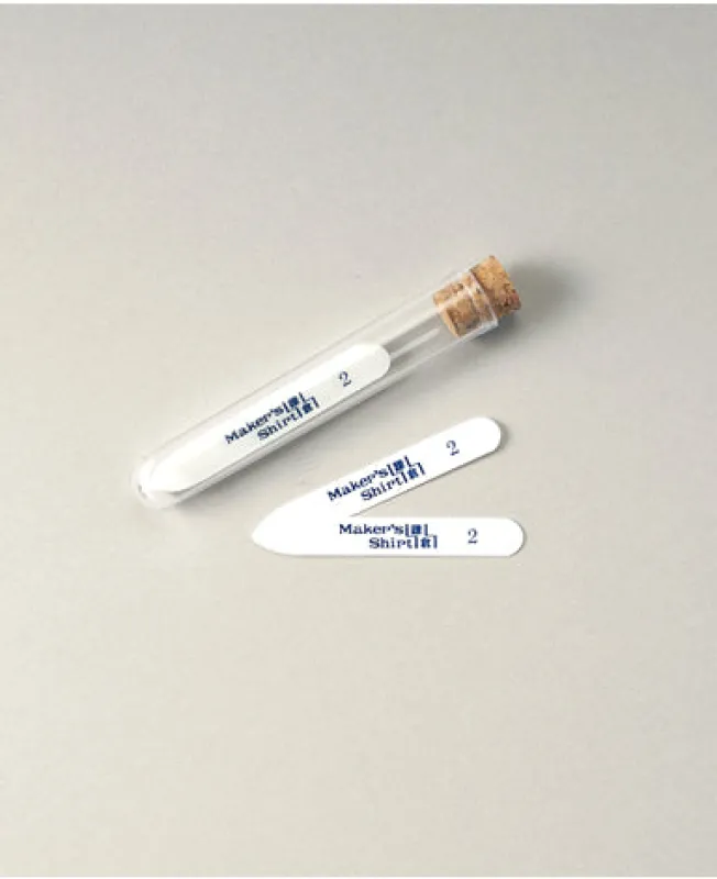 LUMIRROR COLLAR STAYS(2) 8mm x 57mm sold by Kamakura