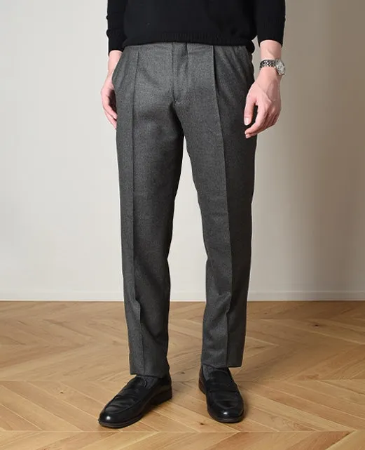Wool Slacks Stretch Flannel single pleat sold by Kamakura product image thumbnail 2