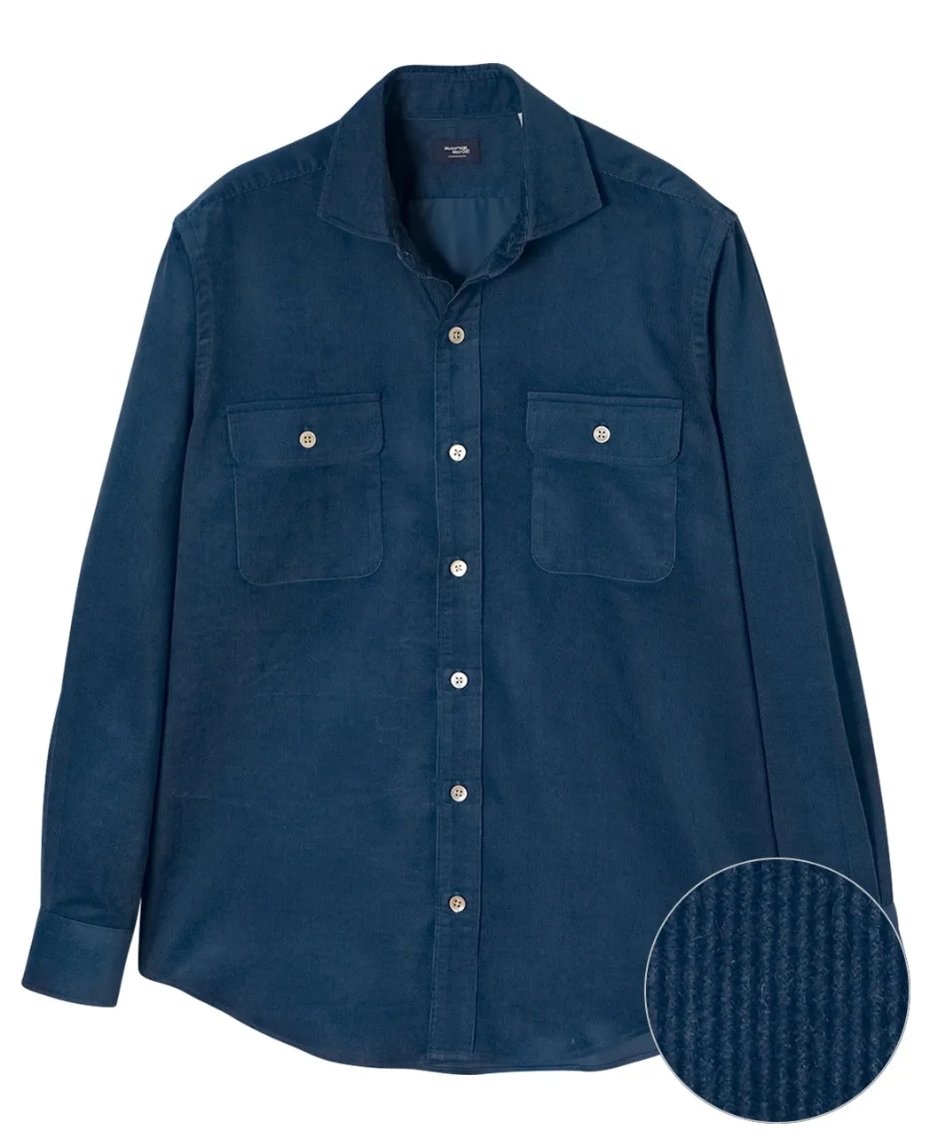 【Clearance Sale】Tokyo Fit - Casual Corduroy Shirt - Spread Double Pocket sold by Kamakura