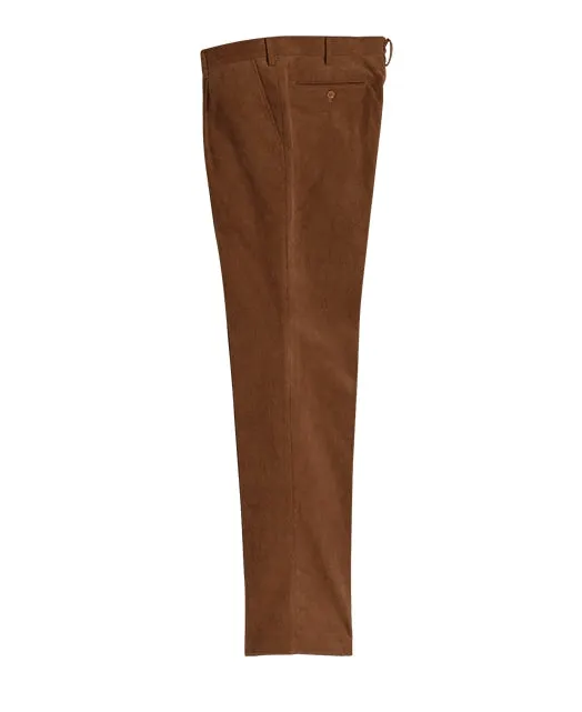 Cotton pants Fine-wale corduroy single pleat sold by Kamakura