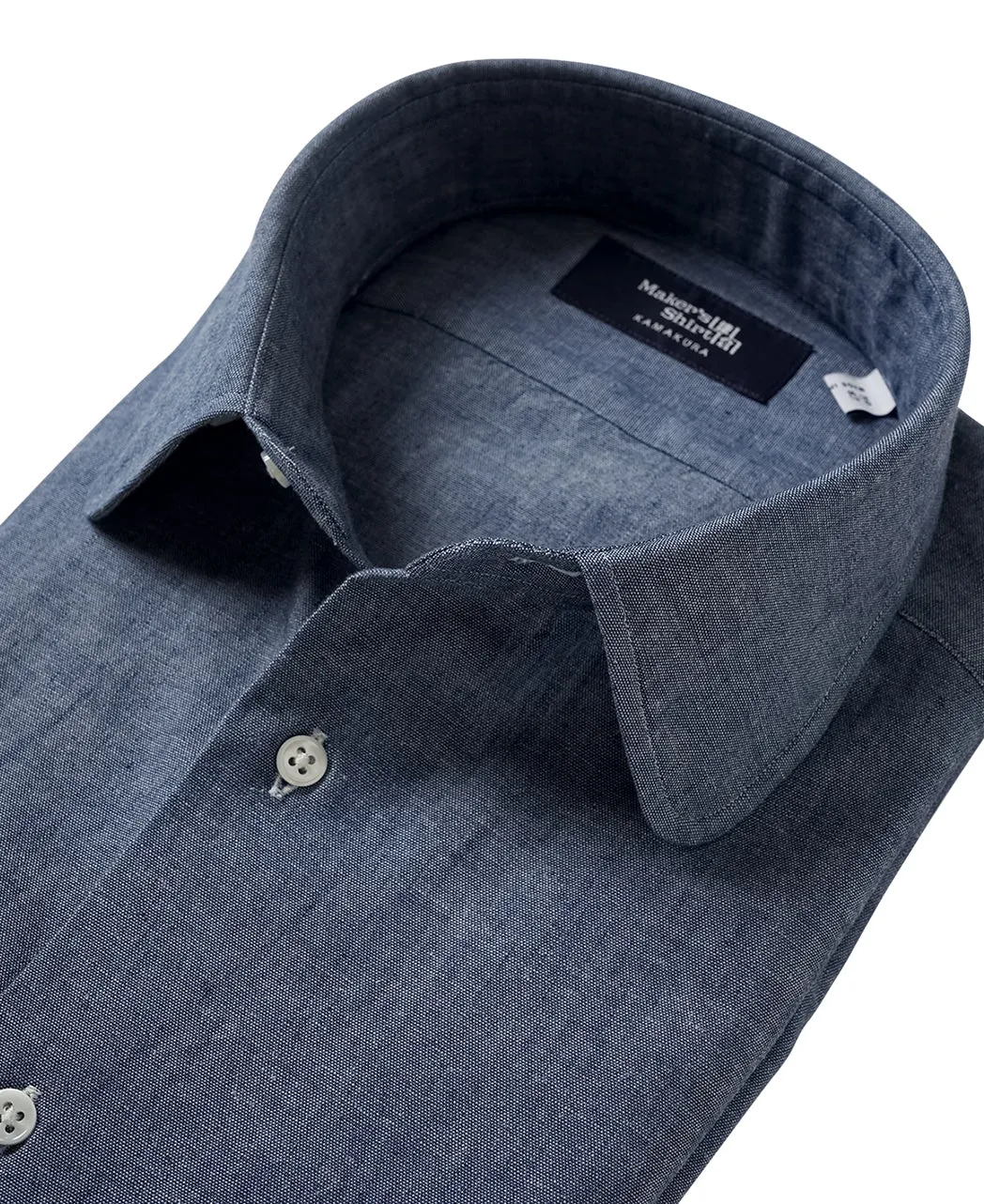 TOKYO SLIM FIT - Round Collar Chambray sold by Kamakura product image thumbnail 3