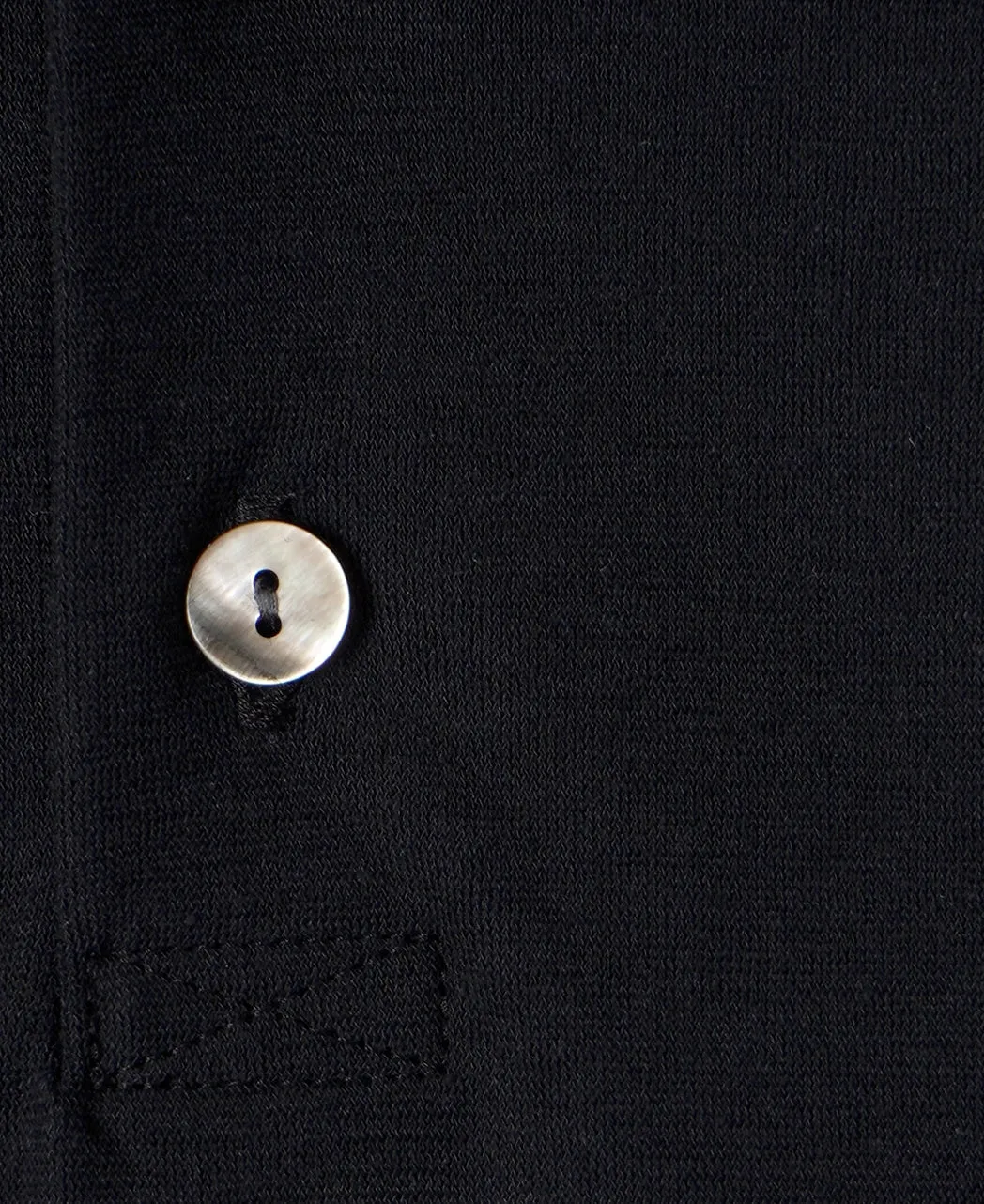 Long-sleeve high-twist cotton polo sold by Kamakura product image thumbnail 3