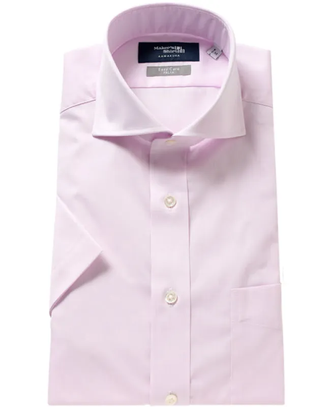 Short Sleeve Shirt - Cutaway Panama J-Tech Easy Care sold by Kamakura