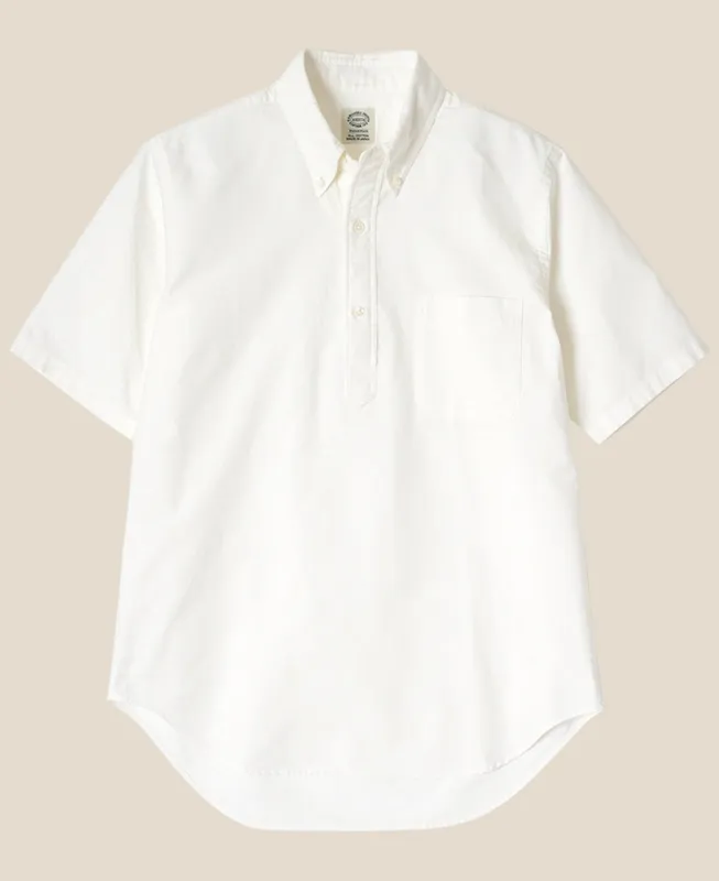 VINTAGE IVY BD POPOVER LIGHTWEIGHT WHITE OXFORD sold by Kamakura