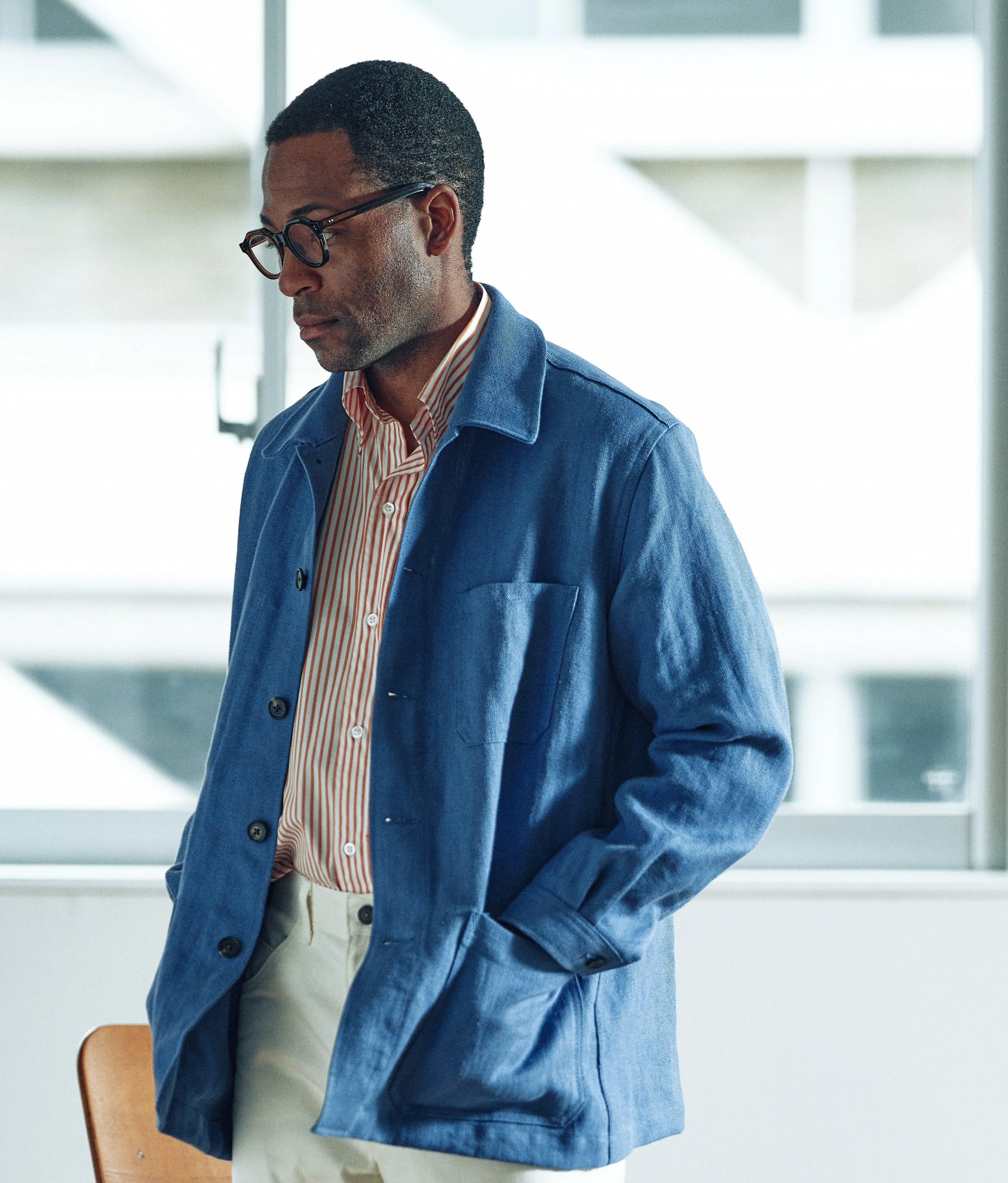 【Clearance Sale】FRENCH WORK JACKET LINEN CANVAS sold by Kamakura product image thumbnail 2