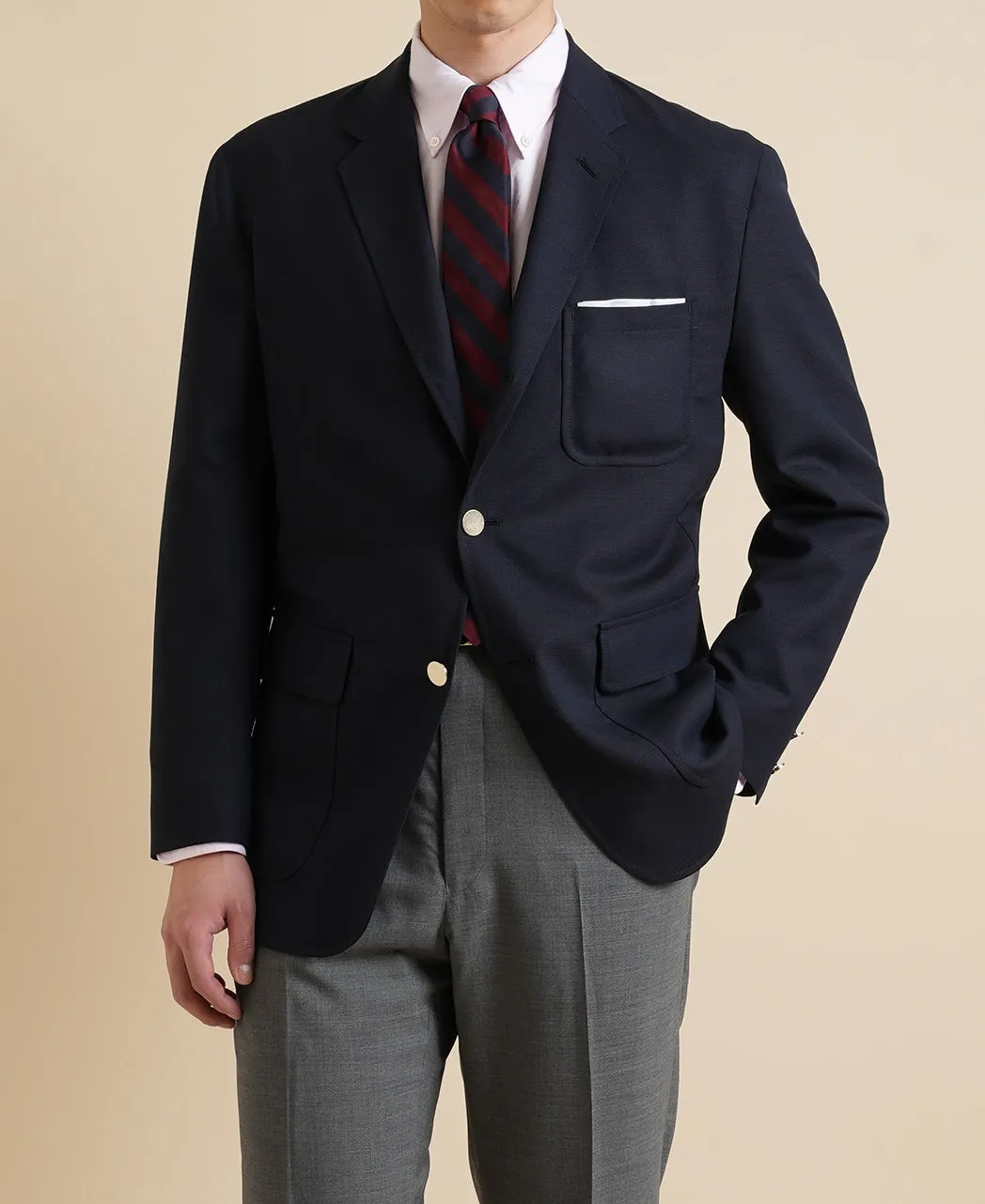 Unstructured IVY NAVY BLAZER sold by Kamakura product image thumbnail 2