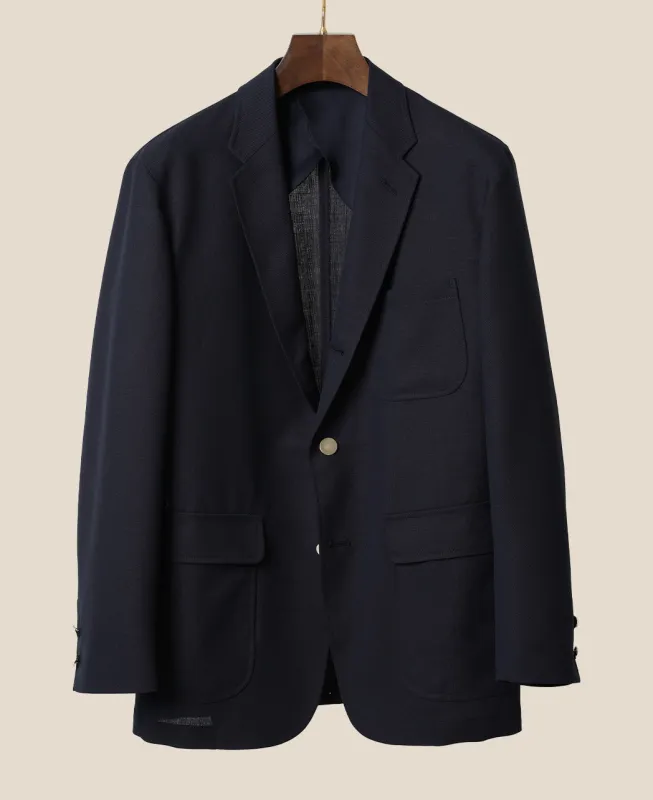 Unstructured IVY NAVY BLAZER sold by Kamakura