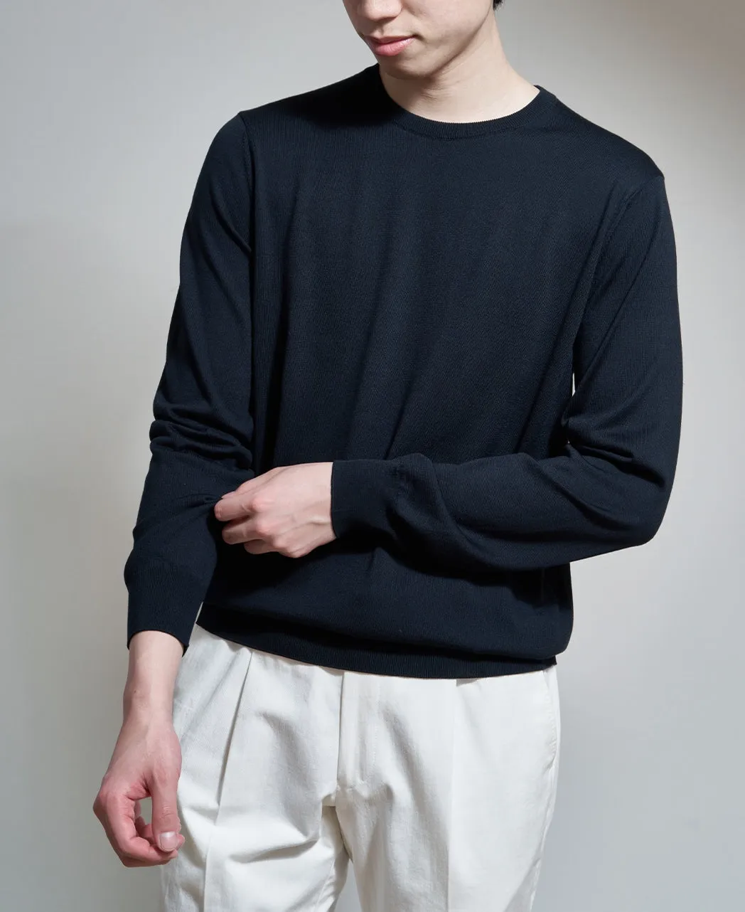 18G Crew Neck Knit Washable Silk sold by Kamakura product image thumbnail 2