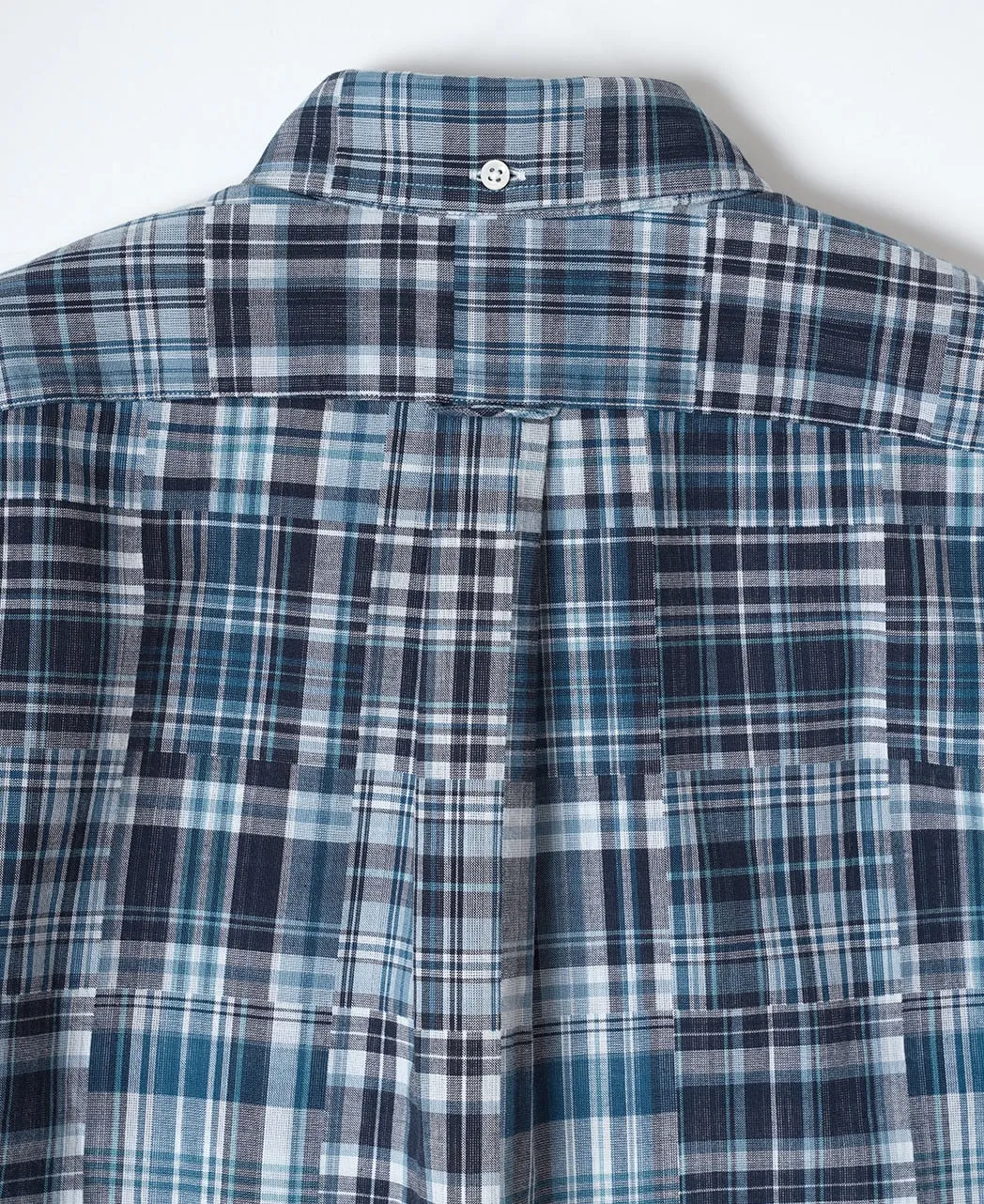 VINTAGE IVY BD POPOVER BLUE CRAZY MADRAS sold by Kamakura product image thumbnail 3