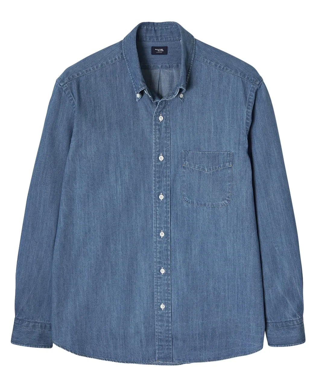 Tokyo Fit Casual Indigo Shirt - Button Down INDIGO DYED TWILL sold by Kamakura