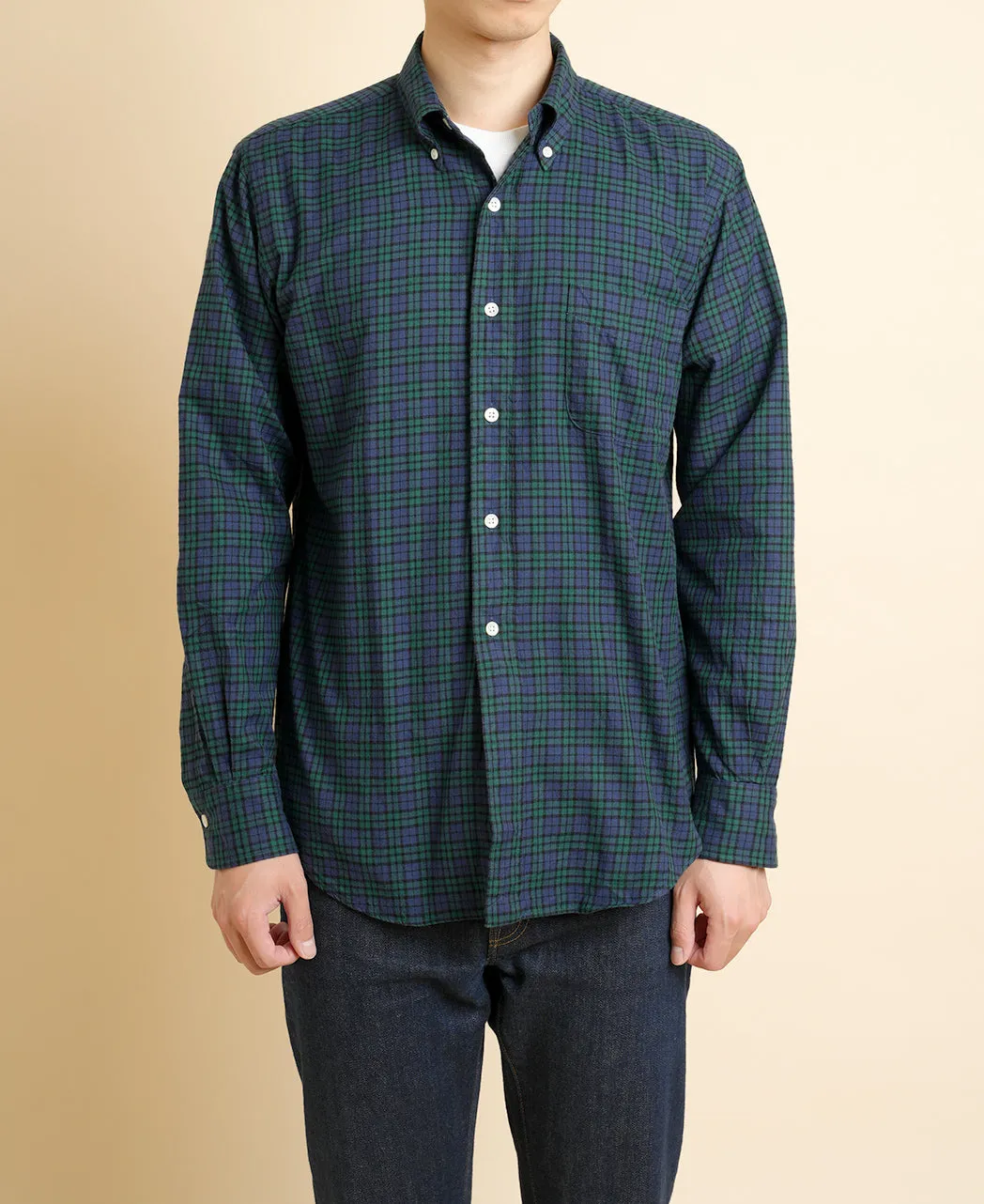 【Final Sale】VINTAGE IVY - Button Down Black Watch Flannel sold by Kamakura product image thumbnail 3