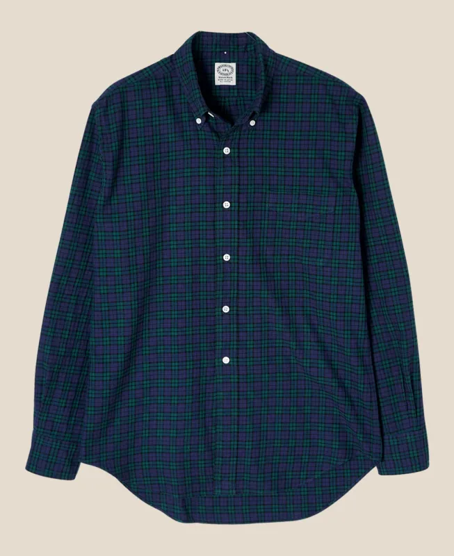 【Final Sale】VINTAGE IVY - Button Down Black Watch Flannel sold by Kamakura