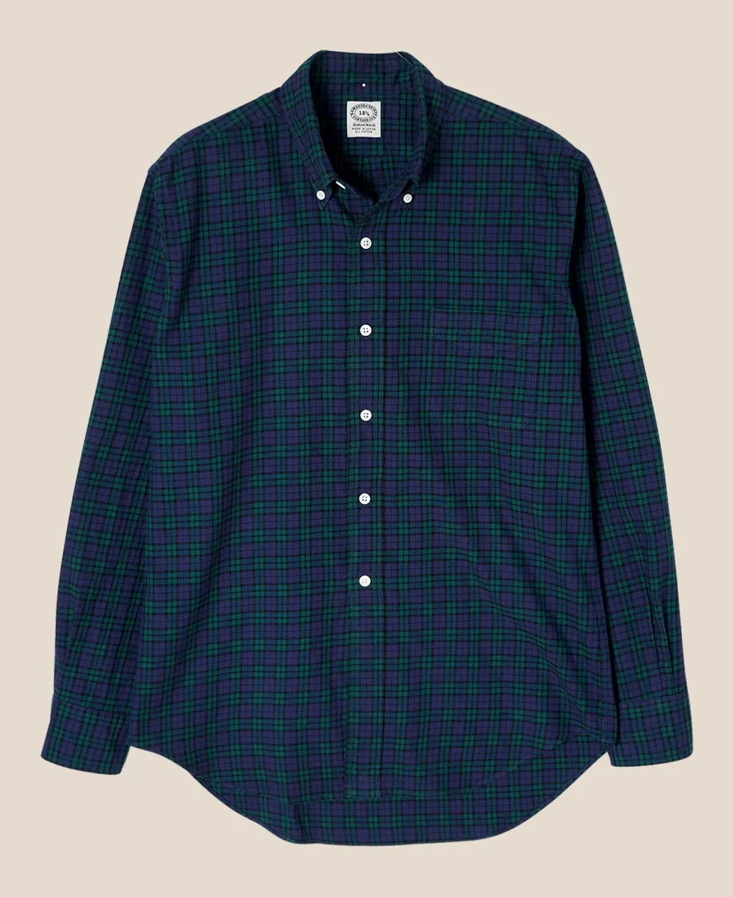 【Final Sale】VINTAGE IVY - Button Down Black Watch Flannel sold by Kamakura