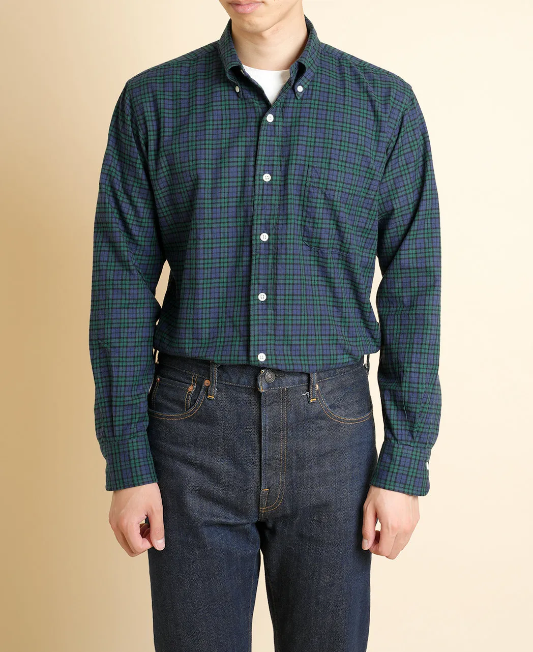 【Final Sale】VINTAGE IVY - Button Down Black Watch Flannel sold by Kamakura product image thumbnail 2