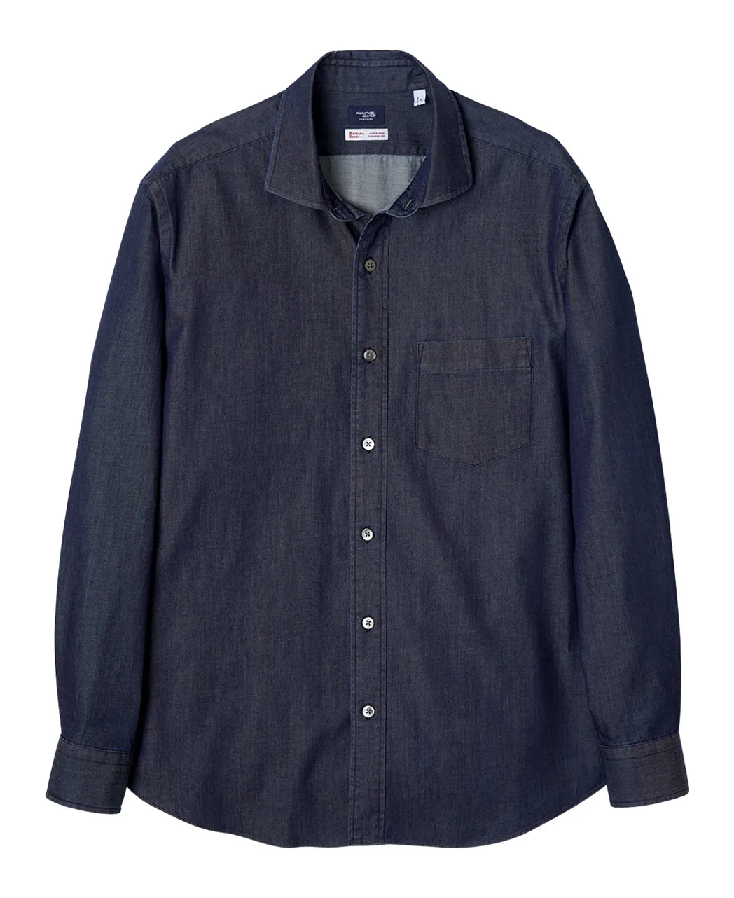 Tokyo Fit - 134 Casual UNTUCKED Spread Indigo Dyed Twill sold by Kamakura