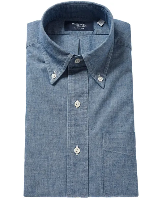 TOKYO SLIM FIT - SPORT Button Down Chambray sold by Kamakura
