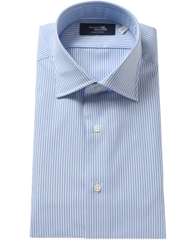 NEW YORK SLIM FIT  Spread Broadcloth sold by Kamakura