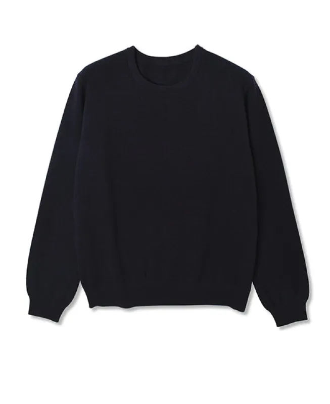 Cashmere CREW NECK SWEATER 12 GAUGE sold by Kamakura