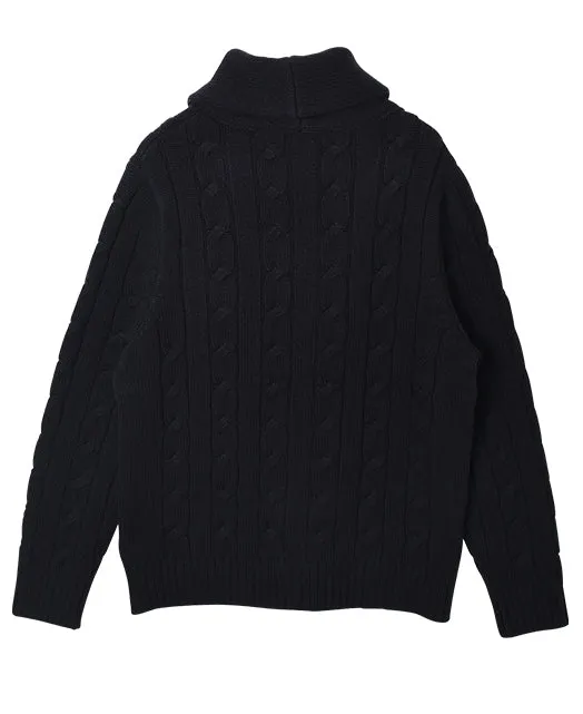 Wool Cashmere Shawl Collar Cardigan sold by Kamakura product image thumbnail 3