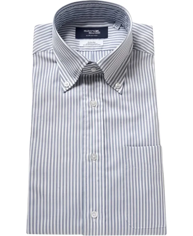 TOKYO SLIM FIT -  Button Down Giza 96 Pinpoint Oxford made by Kamakura