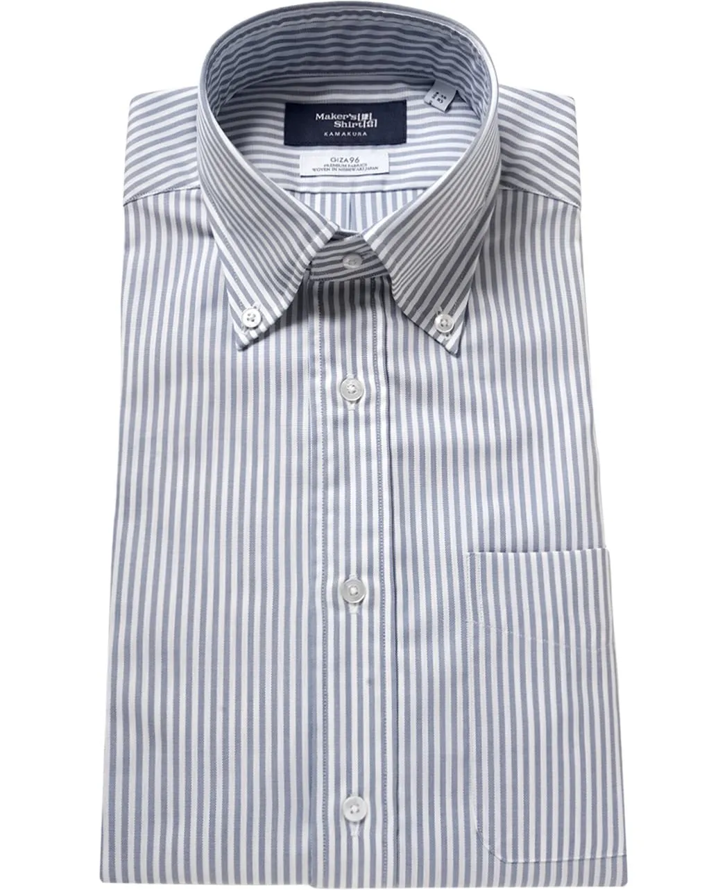 TOKYO SLIM FIT - Button Down Giza 96 Pinpoint Oxford sold by Kamakura