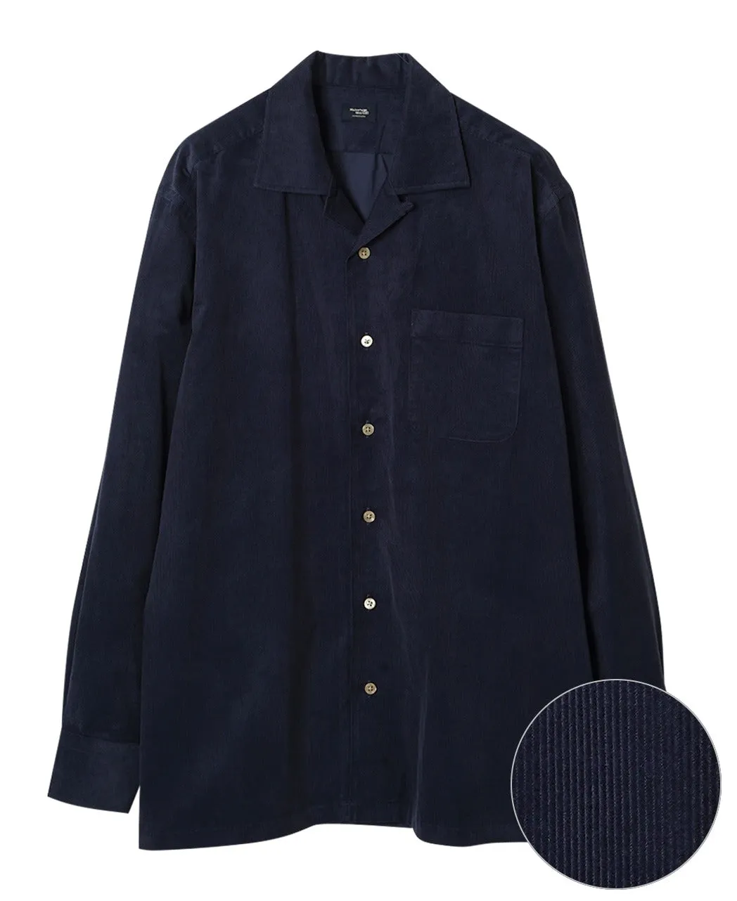 Casual Shirt – Corduroy Camp Collar sold by Kamakura