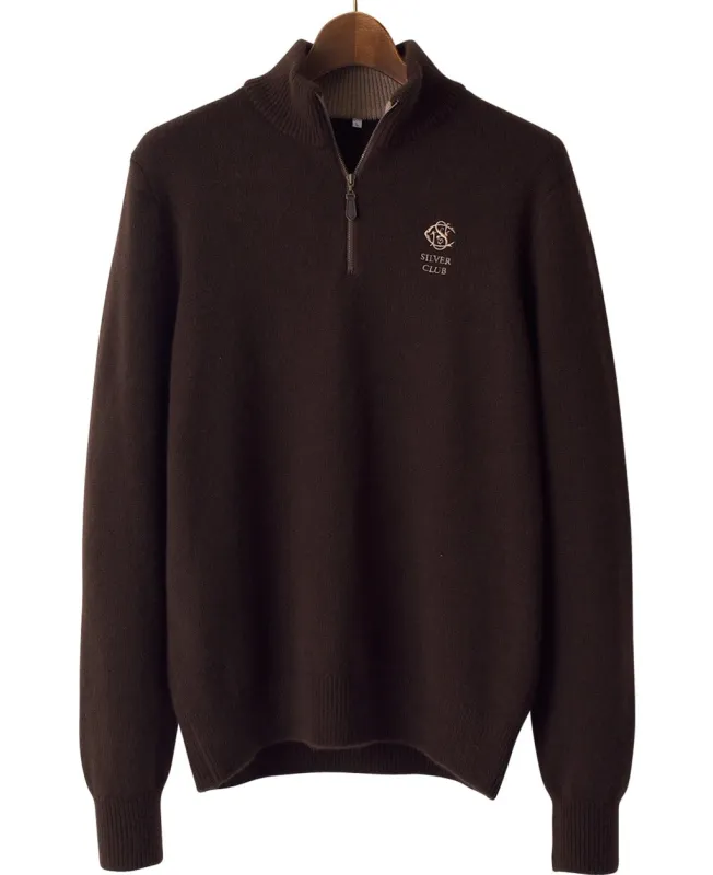 Zip-Up Cashmere Sweater sold by Kamakura